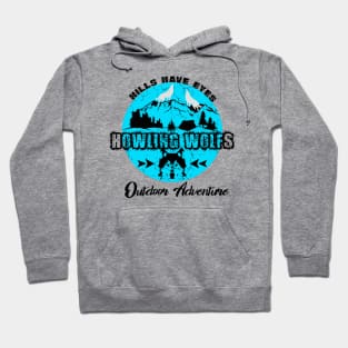 Howling wolfs outdoor adventure Hoodie